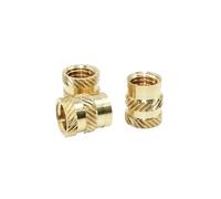 Surtido de tuercas de inserción térmica de latón, de 90 a 500 piezas, M2, M3, M4, M5, M6 y M8, con inserción roscada moleteada de fusión en caliente, tuerca de cobre for impresión 3D.(M3 M4 (170PCS))