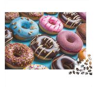 Surtido Donuts Color 1000 Piezas Cartón Arte Pila Donuts Color Rompecabezas para Adultos Resistente A Arañazos Momento De Calma Regalo para Familia Ecológico 52x38cm/1000pcs