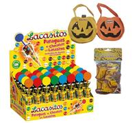 Surtido especial de Halloween con Lacasitos Parasoles 40X11G, Bolsa Calabaza Lacasitos Y Conguitos y Molde - La sorpresa más dulce