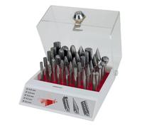Surtidos de fresas de metal duro con vástago de 6 mm, ideales para mecanizado preciso y acabado de superficies en materiales duros.