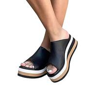 Surttan Sandalia 2023 Cuña para Mujer con Plataforma Chanclas Piscina Mujer Moda Comodidad Zapatos Sandalias Punta Abierta Ligero y Transpirable Casual Fiesta Tacones Altos Sandalias Vacaciones