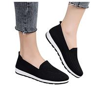 Surttan Zapatillas Mujer Verano Casa Fitness Atlético Tenis Trabajo Sneakers Ligeros Transpirables Zapatos de Verano para Mujer de Deporte y al aire libre Negro 38 EU