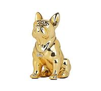suruim Bulldog Inglés de Resina Estatua Escultura Francesa Decoración del Hogar Figuras Coleccionables Arte Estatua Perro Artesanía de Resina Salón Decoración de Escritorio (Amarillo, M)