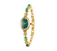 SURVAN WatchDesigner Reloj de pulsera para mujer, esfera de moda, cuarzo, correa de acero inoxidable, resistente al agua, verde, SVA0015.01A