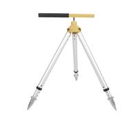 Survey Tripod Stand para la Estación Total, Ajuste el Soporte de Trípode de Aleación de Aluminio para la Estación Total Ligera, Estable y Precisa con Hardware de Asta de Asta
