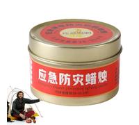 Survival Candles Long Burning - 6x4cm Power-Outage Candle Set, Portable Mini Bonfire Campfire In A Can, Portable Versatile Wind-Resistant Campfire Accessories For Barbecue Home Fishing