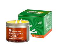 Survival Candles, Power Outage Lights, 20 to 30 Hours Burn Time for Outdoor Use, Unscented Wax Detail, Preparedness Gear Feature, Camping Utility for Disaster Storm Wilderness Trips