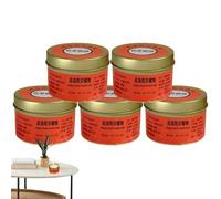 Survival Candles - Pylon, Set of 5 Storm Candles, Endurance Flare | Blackout Beacon Tallow Pillar Wick Radiator Slow-Burning 20-30 Hours Burn Time Multi-purpose Outdoor Gear for Cam