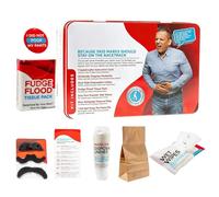 Survival Kit - Novelty Fake Mustaches, Poop Prank Gag Gift for Lighthearted Humor, Wet Wipes and Badge Set, Adults Accessory Item, Coworker Component for Playful Interaction