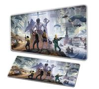 Survival War Gaming Mouse Pad/XXLMousePad/FPS Gaming OfficeMousePad/Anti slip Seam Edge Competition MousePad Precise Control Silk Smooth LargeMousePad (31.5x11.8in)
