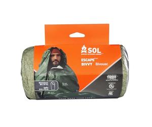 survive outdoors longer with Hood-Green Sol Escape Bivvy con Capucha-Verde, Talla única