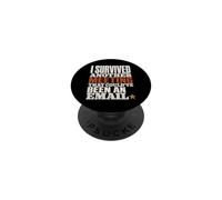 Survived Another Meeting Could've Been Email PopSockets PopGrip Adhesivo