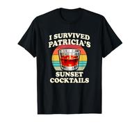 Survived patricias Sunset Cocktails Funny Halloween Camiseta gráfica económica