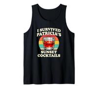 Survived patricias Sunset Cocktails Funny Halloween Camiseta sin Mangas