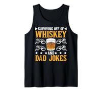 Surviving Off of Whiskey and Dad Jokes Parenting - Camiseta sin Mangas