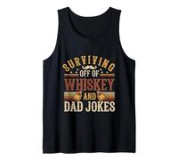 Surviving Off Of Whiskey And Dad Jokes Parenting --- Camiseta sin Mangas