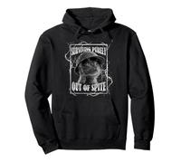 Surviving out of Spite Funny Cat Dramatic Lightning Band Sudadera con Capucha