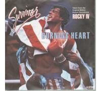 SURVIVOR (AOR GROUP) - BURNING HEART 7 INCH (7" VINYL 45) UK SCOTTI BROTHERS 1985