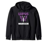 Survivor Fighter Purple Support Awareness Warrior Lupus Sudadera con Capucha
