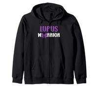 Survivor Fighter Purple Support Awareness Warrior Lupus Sudadera con Capucha