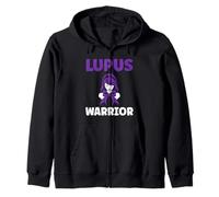 Survivor Fighter Purple Support Awareness Warrior Lupus Sudadera con Capucha