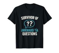 Survivor Of Awkward Tia Questions Gráfico audaz Camiseta