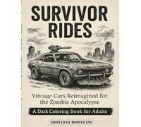 Survivor Rides Vintage Cars Reimagined for the Zombie Apocalypse: A Dark Coloring Book for Adults