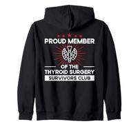 Survivors Club - Cirugía de tiroides para sobrevivientes de cáncer de tiroides Sudadera con Capucha
