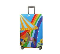 Surwin 3D Cubierta de Equipaje Protectora Elástico Anti-Polvo Lavable Patrones Estampados Funda de Maleta Luggage Cover con Cremallera Viaje Cubierta de la Caja (Moda 6,L (26-28 Pulgadas))