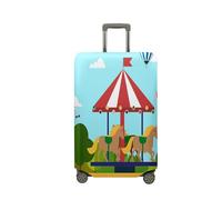 Surwin 3D Cubierta de Equipaje Protectora Elástico Anti-Polvo Lavable Patrones Estampados Funda de Maleta Luggage Cover con Cremallera Viaje Cubierta de la Caja (Moda 1,XL (30-32 Pulgadas))