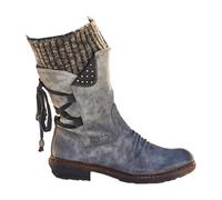 Surwin Botas Invierno para Mujeres, Botas de Plataforma de Slip-on Zapatos Ankle con Cremallera para Otoño e Invierno, Antideslizante Jardín Trabajo Boots 35-43 (121 Grigio,38)