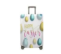 Surwin Cubierta de Equipaje Protectora Elástico Anti-Polvo Lavable Funda de Maleta Patrones de Pascua Luggage Cover con Cremallera Viaje Cubierta de la Caja (Estampado,S (18-20 Pulgadas))
