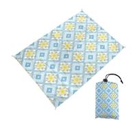 Surwin Esterilla Playa Manta de Playa Impermeable Grande Manta Picnic, Toalla Playa Grande Plegable Secado Rápido Cómoda con 4 Clavos Fijos para Camping Praia Patrón (Romantes,100x140cm)