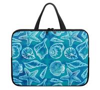 Surwin Funda Portatil 10-17 Pulgadas, Conchas Funda Portatil Impermeable, Funda Protectora Maletin Portatil, Diseño de Impresión 3D (12",Azul)