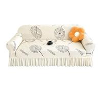 Surwin Funda Sofá 1 2 3 4 5 Plazas con Volantes Verano Funda de Sofá Ajustables Elásticas Cubre Sofa Universal Fáciles de Instalar Cubresofa para Sillón-Dibujos Animados (Beige,90-140cm)