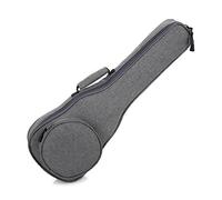 Surwin Funda Ukelele Soprano 21 23 26 Pulgadas Ukelele Gig Bag Bolsa Acolchada Grueso Ukelele con Correas de Relleno, Ajustables Estuche para Ukelele Mochila (23 pulgadas,gris)