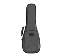 Surwin Funda Ukelele Soprano 21”/23” Pulgadas Ukelele Gig Bag Bolsa Acolchada Grueso Ukelele con Correas de Relleno, Ajustables Estuche para Ukelele Mochila (21 Pulgadas,Gris)