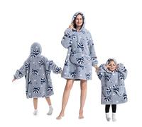 Surwin Hoodie Sudadera con Capucha, Caricatura Grande Cómoda Invierno Cálida Oversized BataManta Lindo Manta Polar Sudadera con Capucha Bolsillo Frontal para Mujer Hombre y Adolescentes Niño