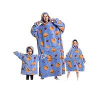 Surwin Hoodie Sudadera con Capucha, Grande Cómoda Invierno Cálida Hamburguesa Oversized BataManta Manta Polar Sudadera con Capucha Bolsillo Frontal para Mujer Hombre y Adolescentes Niño