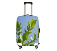 Surwin Impresión Botánica Cubierta de Equipaje Protectora Elástico Anti-Polvo Funda de Maleta Luggage Cover con Cremallera Viaje Cubierta de la Caja (Hojas 6,M (22-24 Pulgadas))