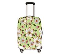 Surwin Impresión Botánica Cubierta de Equipaje Protectora Elástico Anti-Polvo Funda de Maleta Luggage Cover con Cremallera Viaje Cubierta de la Caja (Flores 2,M (22-24 Pulgadas))