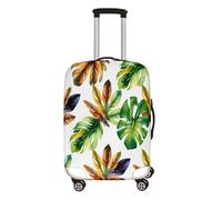 Surwin Impresión Botánica Cubierta de Equipaje Protectora Elástico Anti-Polvo Funda de Maleta Luggage Cover con Cremallera Viaje Cubierta de la Caja (Hojas 7,XL (30-32 Pulgadas))