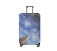 Surwin Impresión de 3D Cubierta de Equipaje Protectora Elástico Anti-Polvo Lavable Funda de Maleta Luggage Cover con Cremallera Viaje Cubierta de la Caja (avión de Origami 1,XL (30-32 Pulgadas))