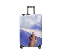 Surwin Impresión de 3D Cubierta de Equipaje Protectora Elástico Anti-Polvo Lavable Funda de Maleta Luggage Cover con Cremallera Viaje Cubierta de la Caja (avión de Origami 3,XL (30-32 Pulgadas))