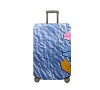 Surwin Impresión de 3D Cubierta de Equipaje Protectora Elástico Anti-Polvo Lavable Funda de Maleta Luggage Cover con Cremallera Viaje Cubierta de la Caja (avión de Origami 9,L (26-28 Pulgadas))