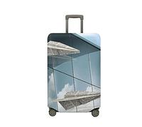 Surwin Impresión de 3D Cubierta de Equipaje Protectora Elástico Anti-Polvo Lavable Funda de Maleta Luggage Cover con Cremallera Viaje Cubierta de la Caja (avión de Origami 6,XL (30-32 Pulgadas))