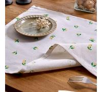 Surwin Juego de 2/6/12/24 Servilletas de Mesa 40-60cm de Lino y Algodón, Plantas Nórdicas Reutilizables y Lavables, Cuadradas, Suaves, para Cocina, Hogar, Fiesta y Bodas (Flores,Juego de 12)