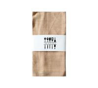 Surwin Juego de 2/6/12/24 Servilletas de Mesa 40x40cm de Lino y Algodón, Colores Lisos Elegantes, Reutilizables y Lavables, Cuadradas, Suaves, para Cocina, Hogar, Fiesta (Caqui,Juego de 6)