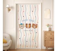 Surwin Puerta Mosquitera Magnética, Mosquitera Puerta con Imanes Terraza Cortina Malla Anti Moscas Insectos Mosquitos para Puerta Principal Dormitorio Salón (Lindo 5,W85xL205cm)