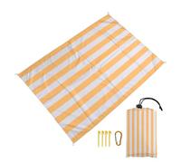 Surwin Rayas Manta Picnic Impermeable Grande, Manta Picnic Antiarena Esterilla Playa Toalla Playa Grande Cómoda con 4 Clavos Fijos para Camping Praia Viajes (Nórdico,180x200cm)